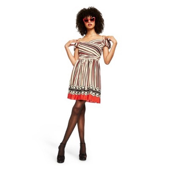 Anna Sui Other - Anna Sui for Target Striped Off-The-Shoulder Dress